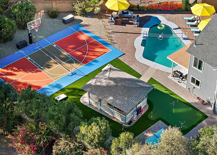 Outdoor Oasis Pool Sport Court Arcade Put Put