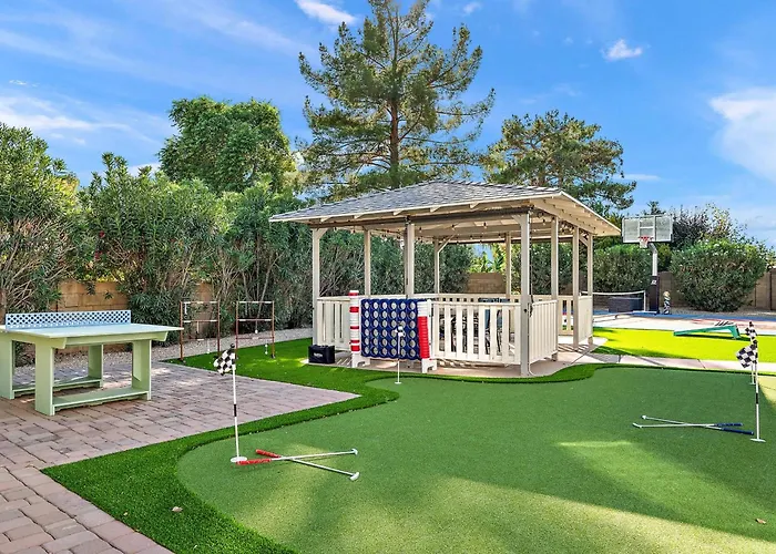 Outdoor Oasis Pool Sport Court Arcade Put Put